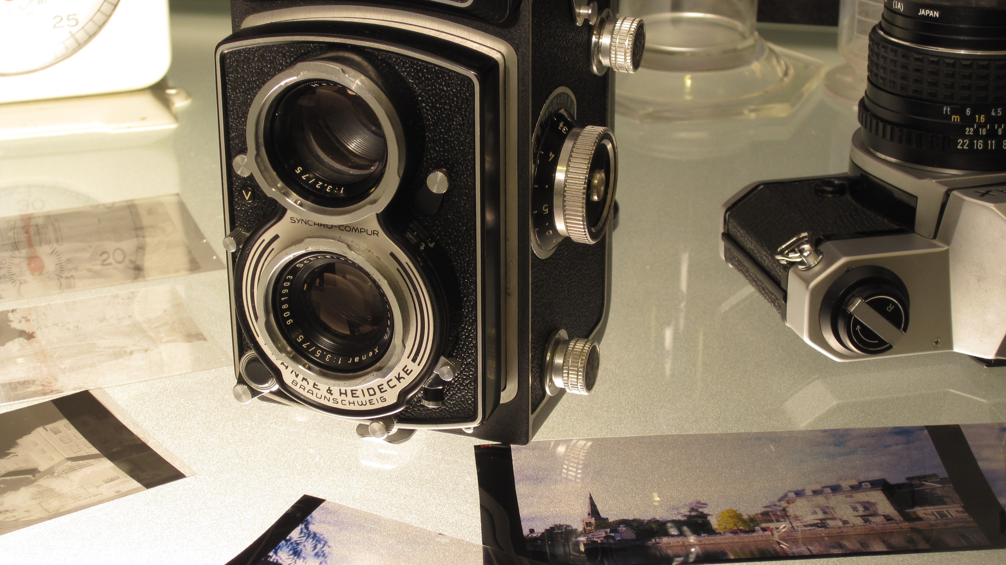 Photo light table at Anglian Art